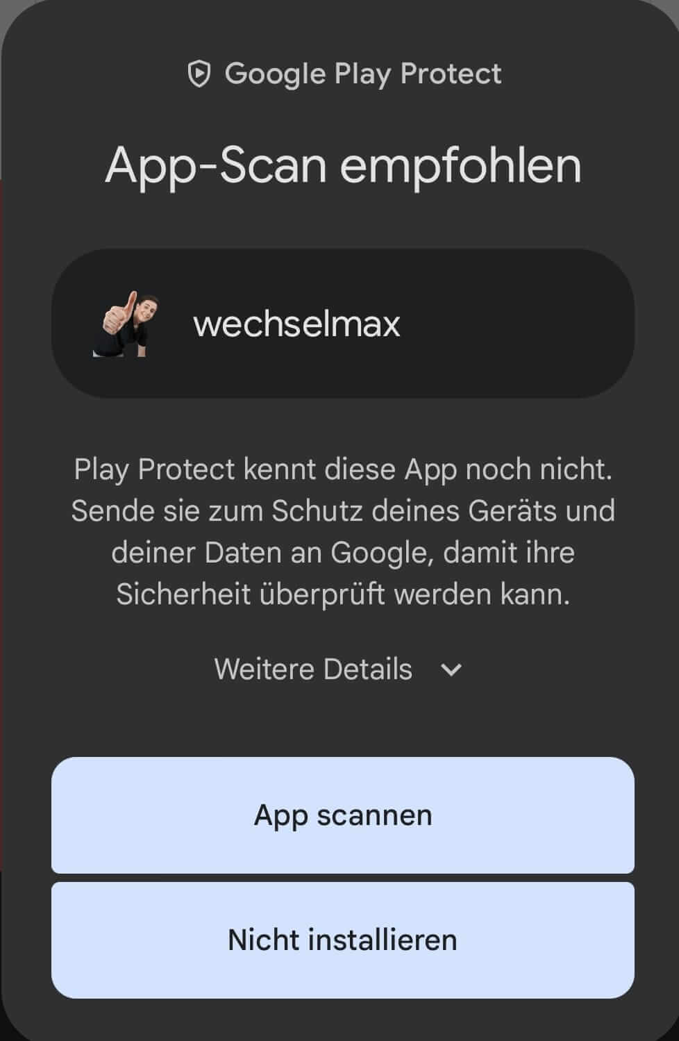 APP Scan empfohlen