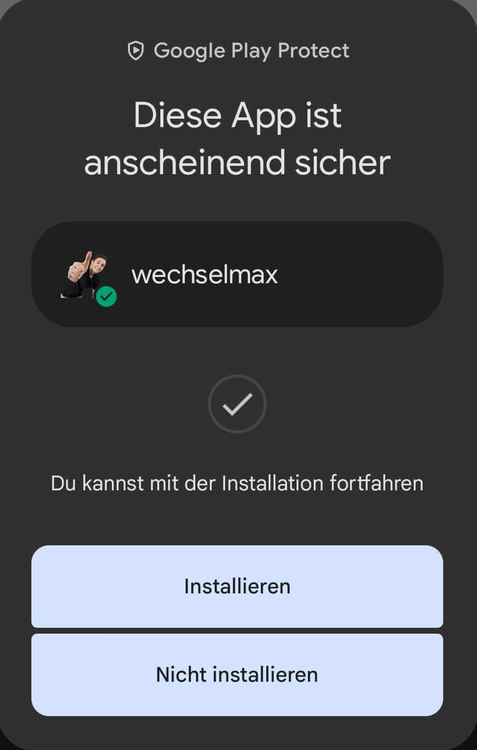 Die APP ist sicher